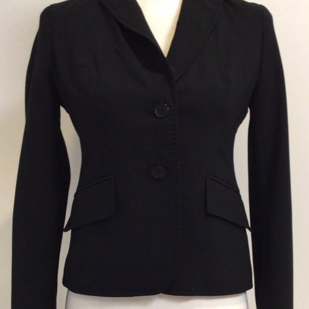 Anne Klein Platinum Blazer Jacket 2P Black Women